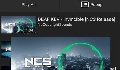 Youtube videos in background