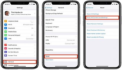 Reset Iphone