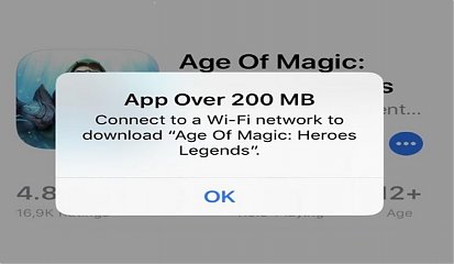 App Download Limit To 200 MB Over Cellular Data