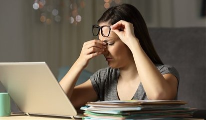how to reduce eye strain while working from home