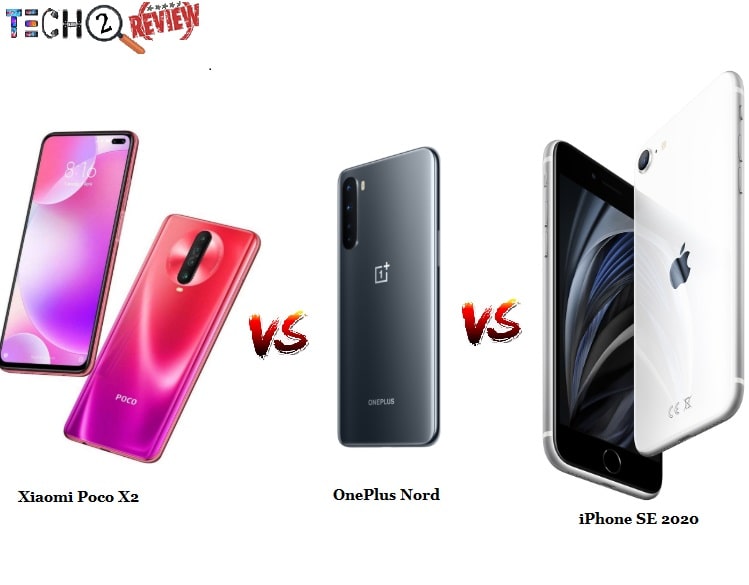 OnePlus Nord vs iPhone SE (2020) vs Xiaomi Poco X2