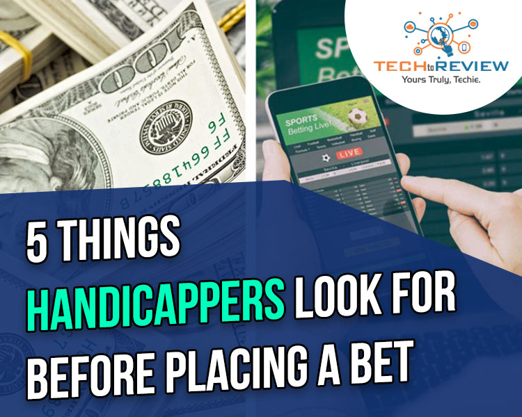 Handicappers Look For Before Placing A Bet